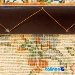 Top view of Handwoven Carpet Red Floral Design 210 × pattern and color tone