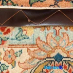 Top view of Handwoven Persian Rug - Floral Design pattern and color tone