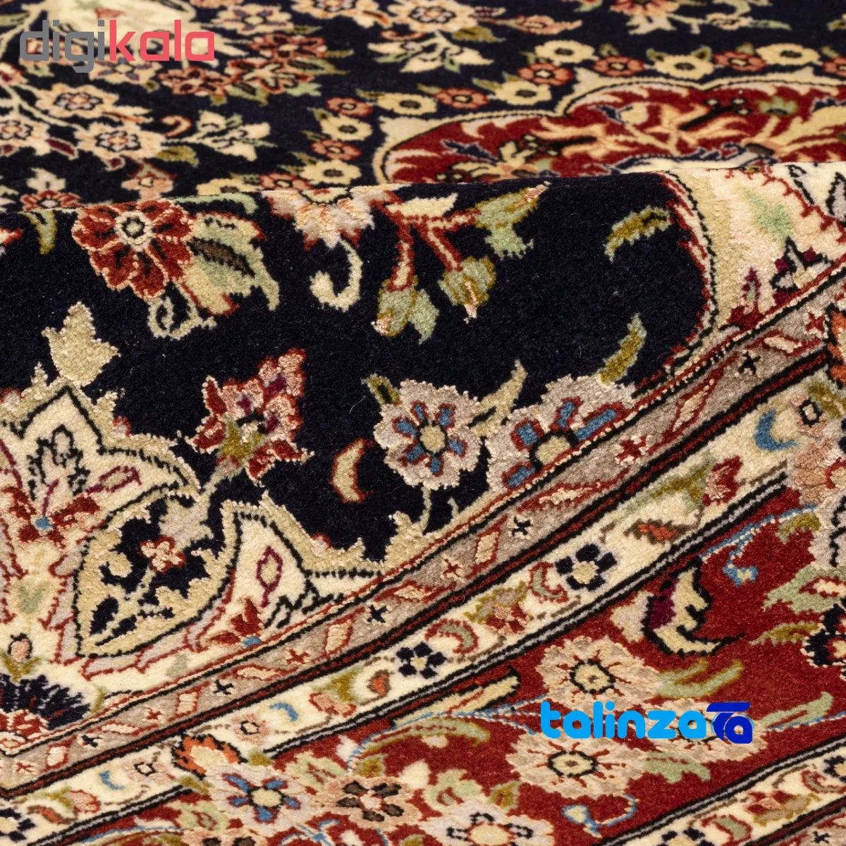 Top view of Persia Handwoven Rug Unique Design pattern and color tone