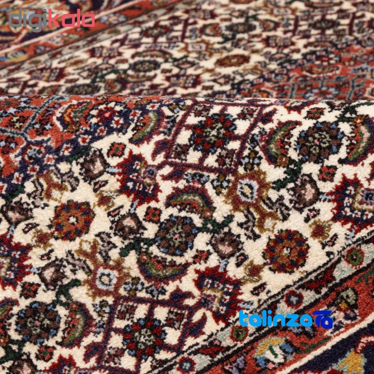C Persia Handwoven Rug - Colorful Fish Design - Top view showing pattern and color tone