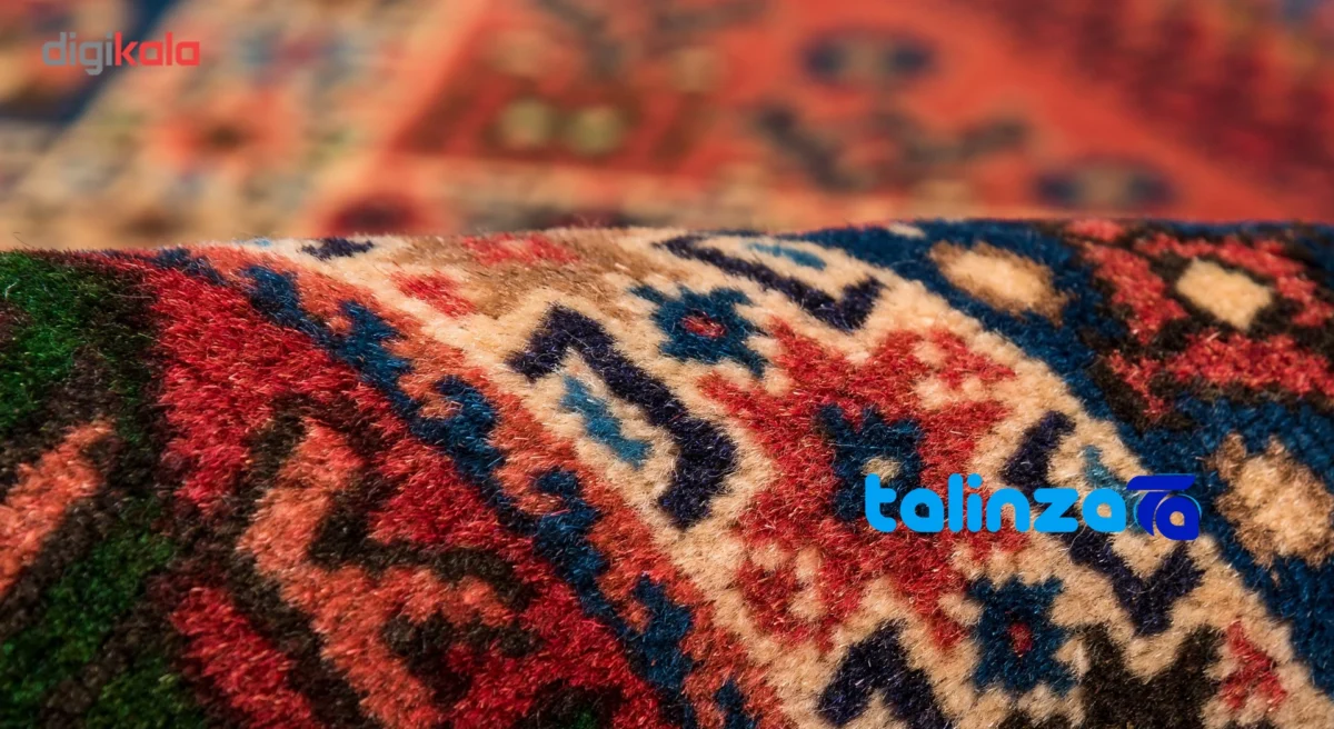 C Persia Handwoven Carpet Unique Design pattern and color tone (Top view)