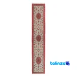 Full spread of Handwoven Carpet Runner Cream Turanji Design overall layout