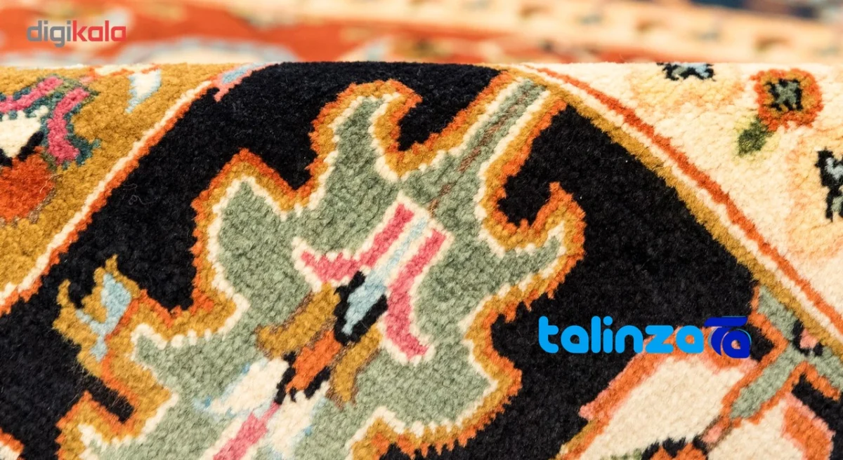 Si Persia Handwoven Rug Geometric Design - Full spread showing overall layout