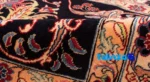 Full spread of C Persia Handwoven Rug Floral Design Navy overall layout