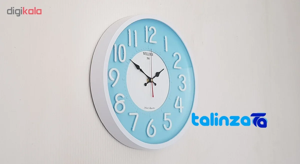 Waldor Wall Clock N6 Elegant Design 37. styling and size reference (In-room view)