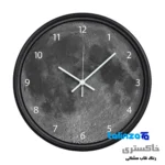 CW Moon Num Wall Clock Stylish Design dial layout and markers (Front view)