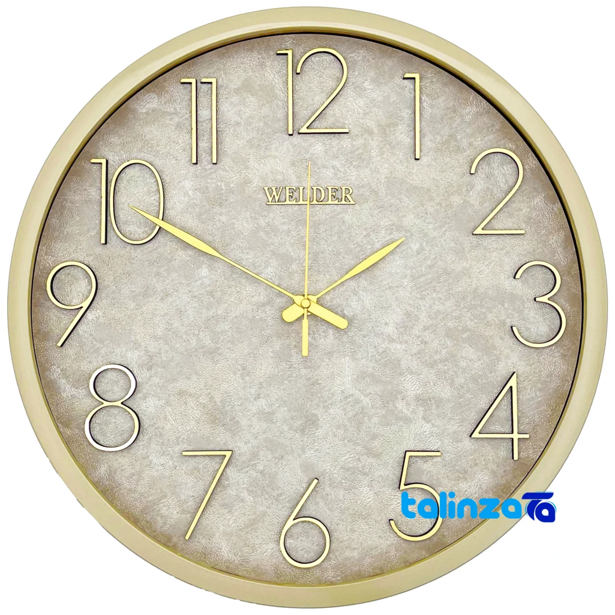 Wilder Quartz Wall Clock T-404 Stylish Design - Face view showing number display clarity