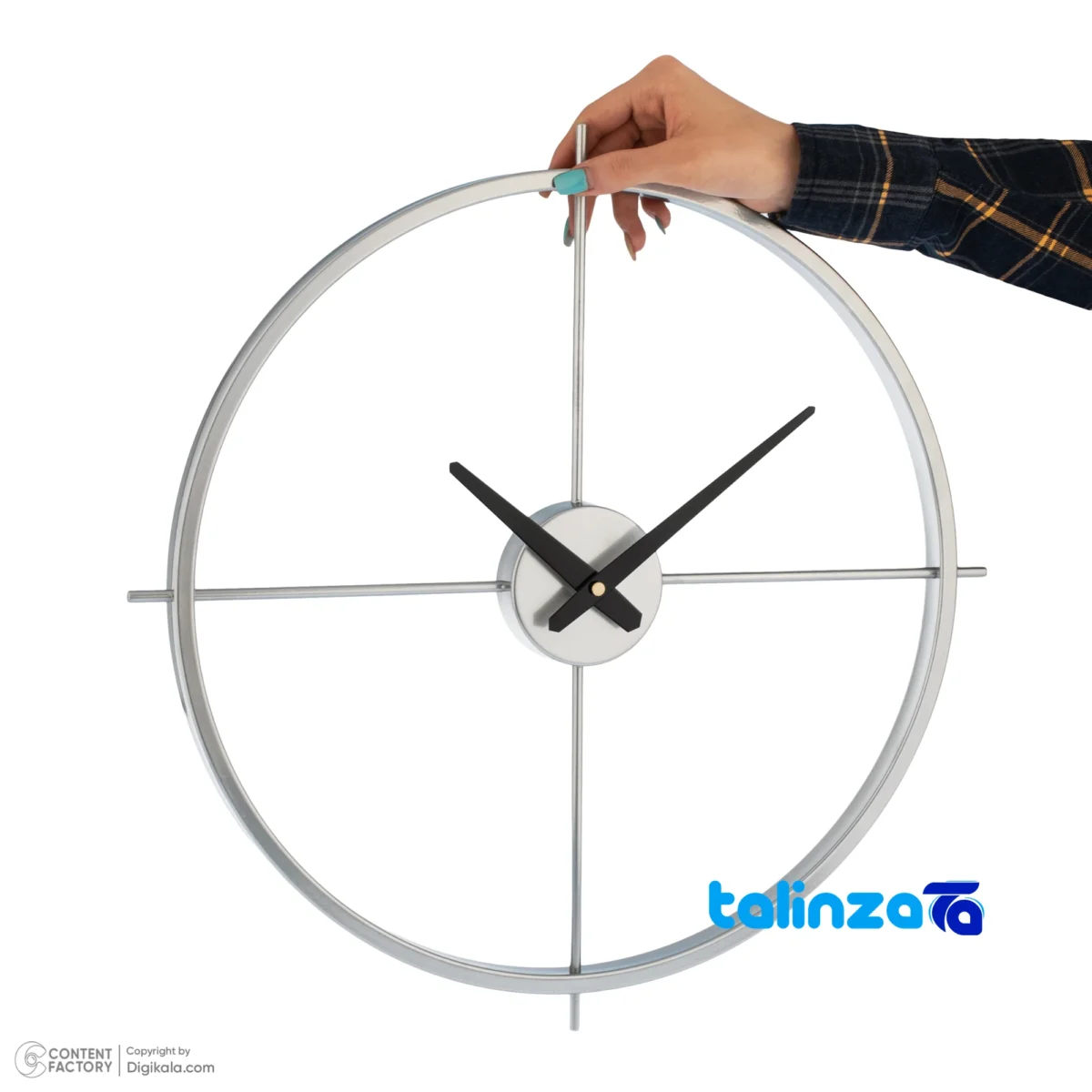 Face view of Elegant Wall Clock Model 0044 number display clarity