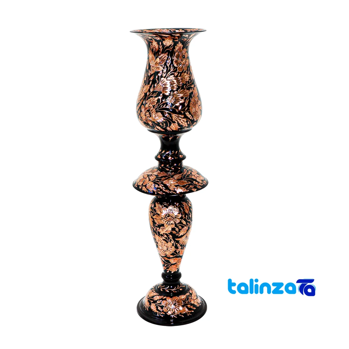 Copper Mirror Candleholder Royal Diamond Set 72 x 22 design and key details (Front view)