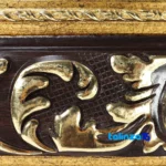 Front view of Handcrafted Art Panel Ayat Al-Sharifah Design and key details