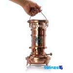 Front view of ZH Copper Oil Lamp Elegant Design and key details