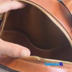 Handmade Women's Shoulder Bag Lovebird Design and key details (Front view)