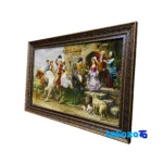 Top view of Badraghe Handwoven Carpet Tapestry pattern and color tone