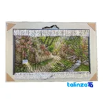 Top view of Handwoven Carpet Wall Art Spring Alley Design pattern and color tone
