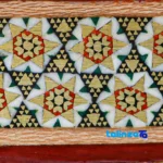 Front view of Fakher Handmade Marquetry Chessboard Artistic HQ50 RT cut and waistband design