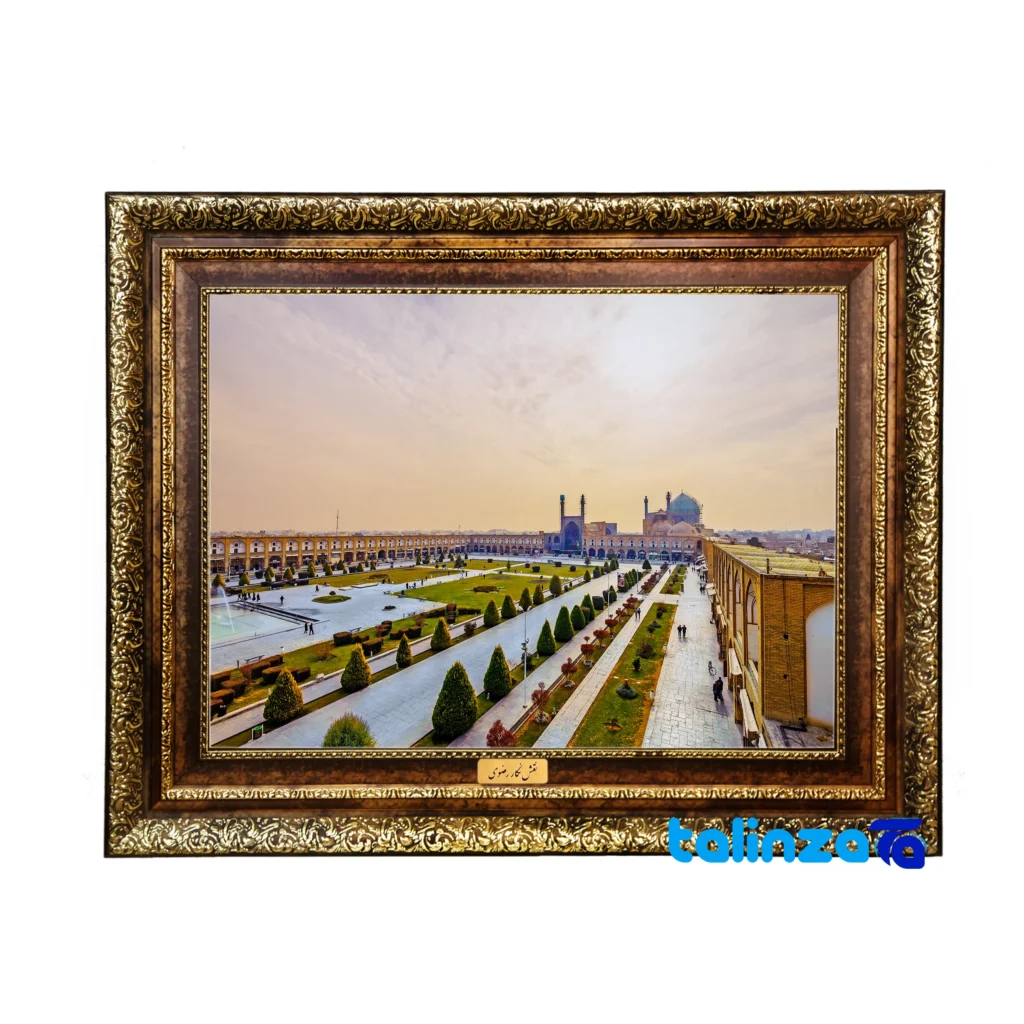 Persian Carpet Wall Art Colors - Machine-Woven Carpet Tapestry - Top view pattern and color tone