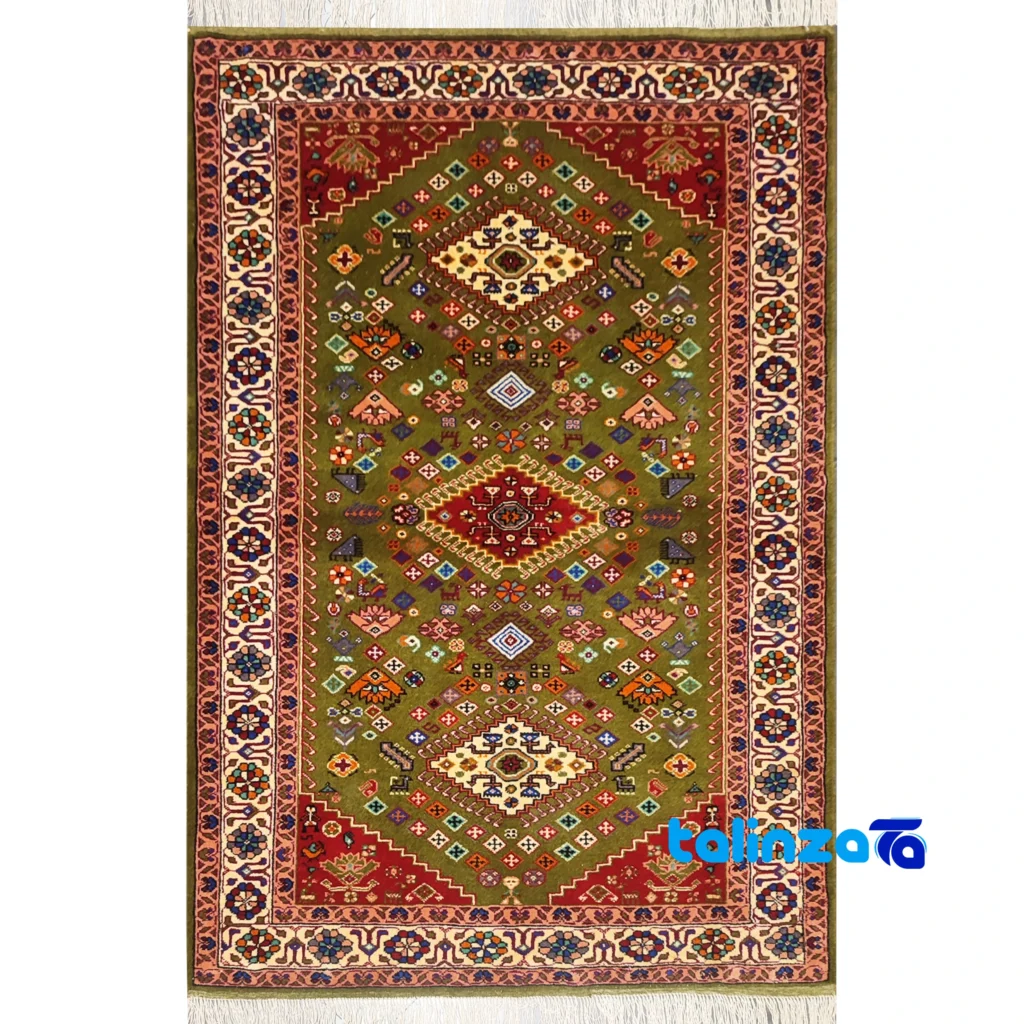 Persian Rug Dyes Natural vs Synthetic - Qashqai Rug - Full spread overall design layout