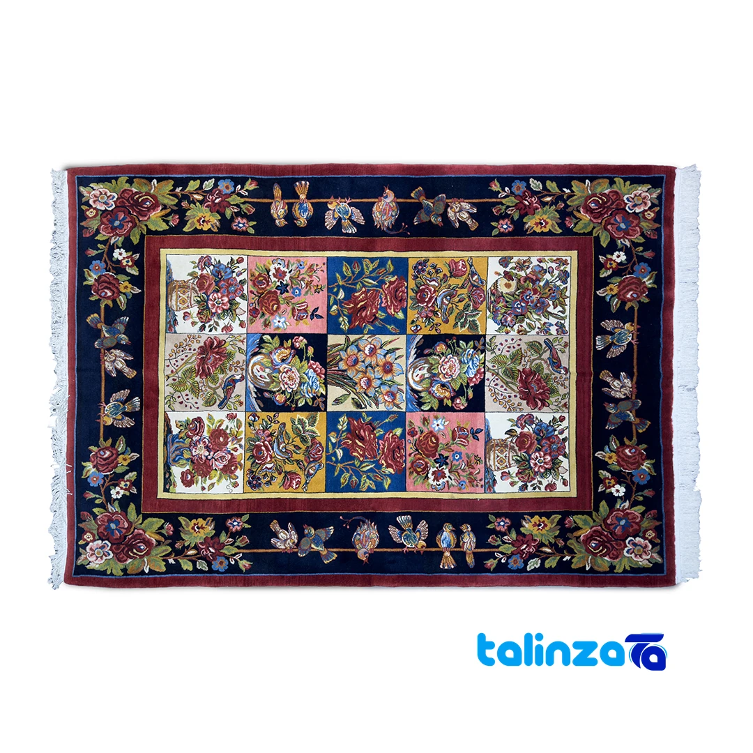 Persian Rug Stain Removal Tips - Bakhteyari Handwoven Rug Colorful Design overall layout (Full spread)