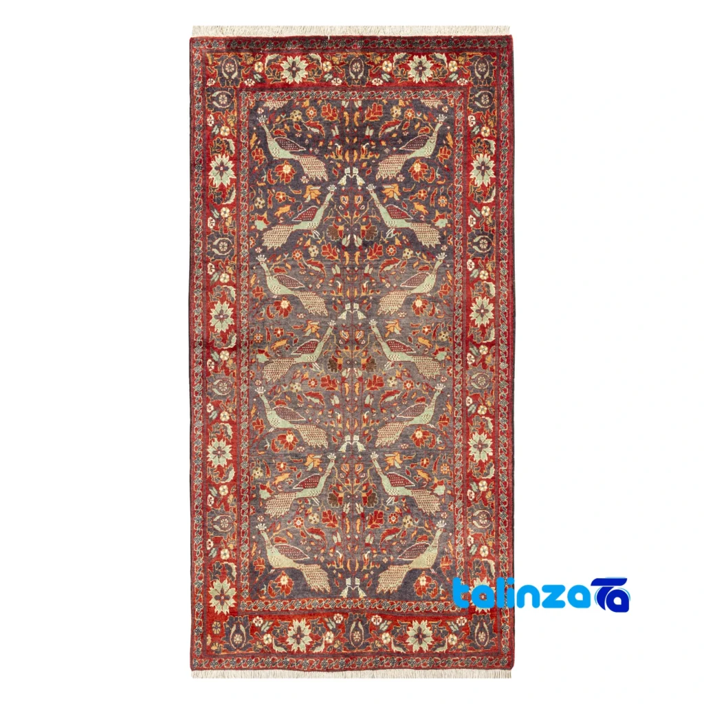 Persian Rugs for Gift Giving - Handwoven Persian Carpet Baloch Design - Top view showing pattern and color tone