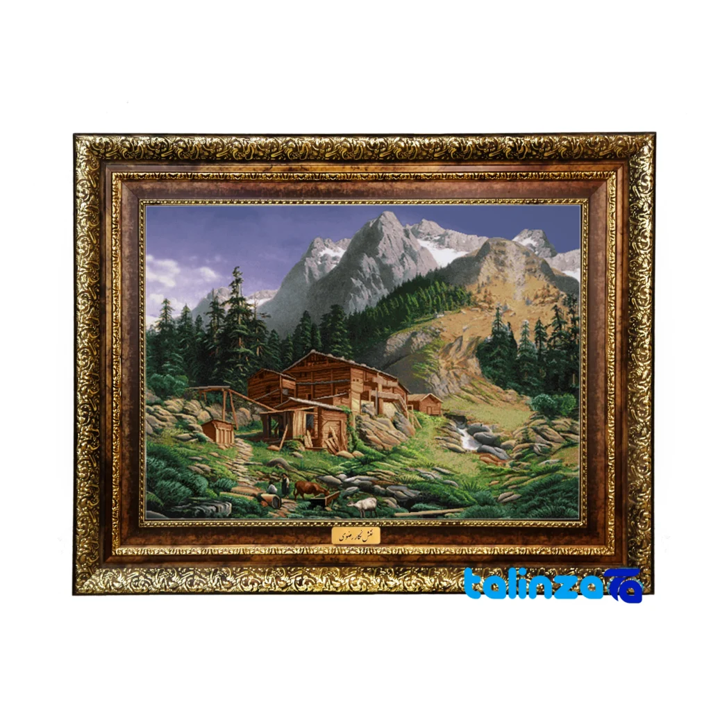 Persian Tapestry Framing Options - Machine-Woven Tapestry - Top view pattern and color tone