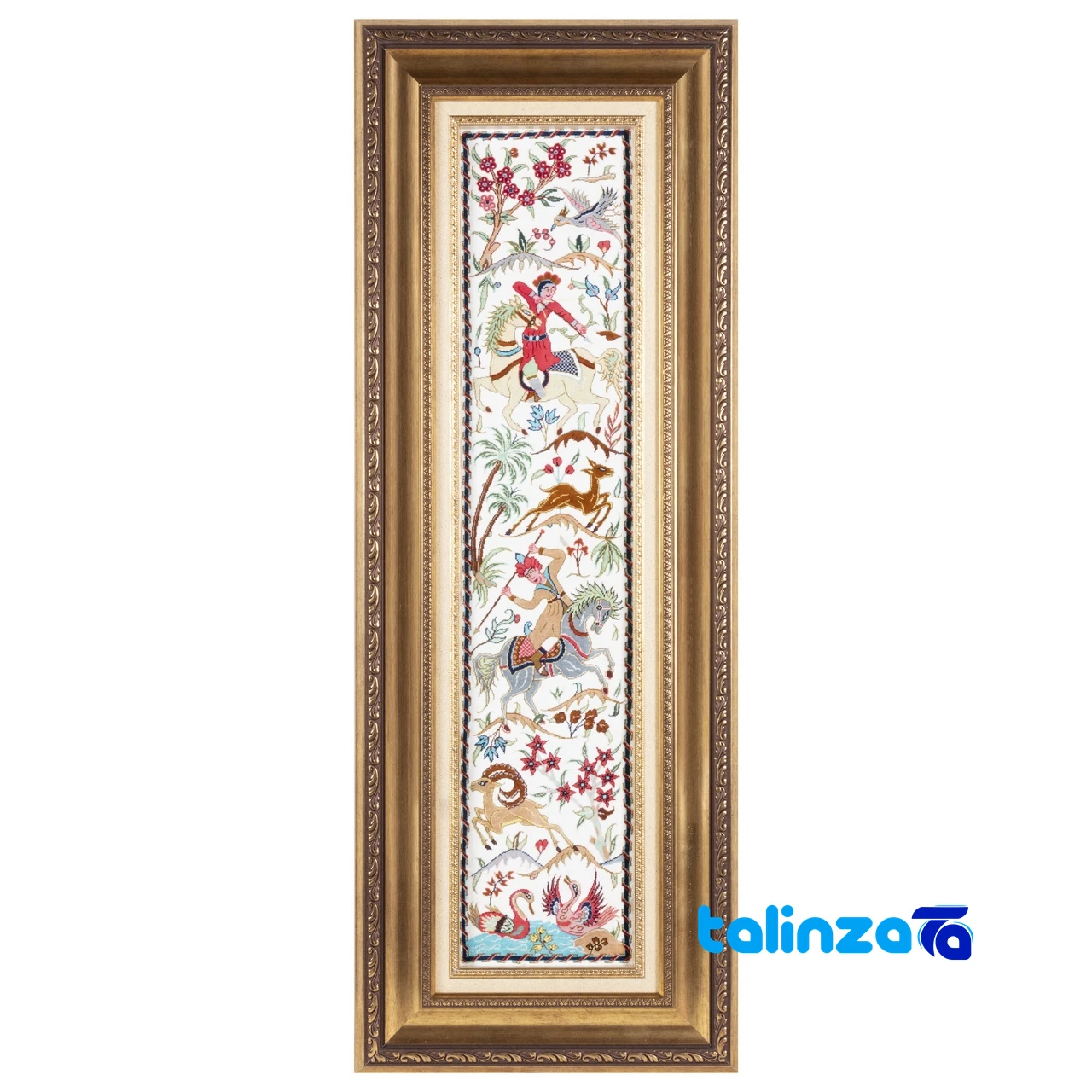 Persian Wall Art Investment Value - handwoven carpet wall art - Top view pattern and color tone