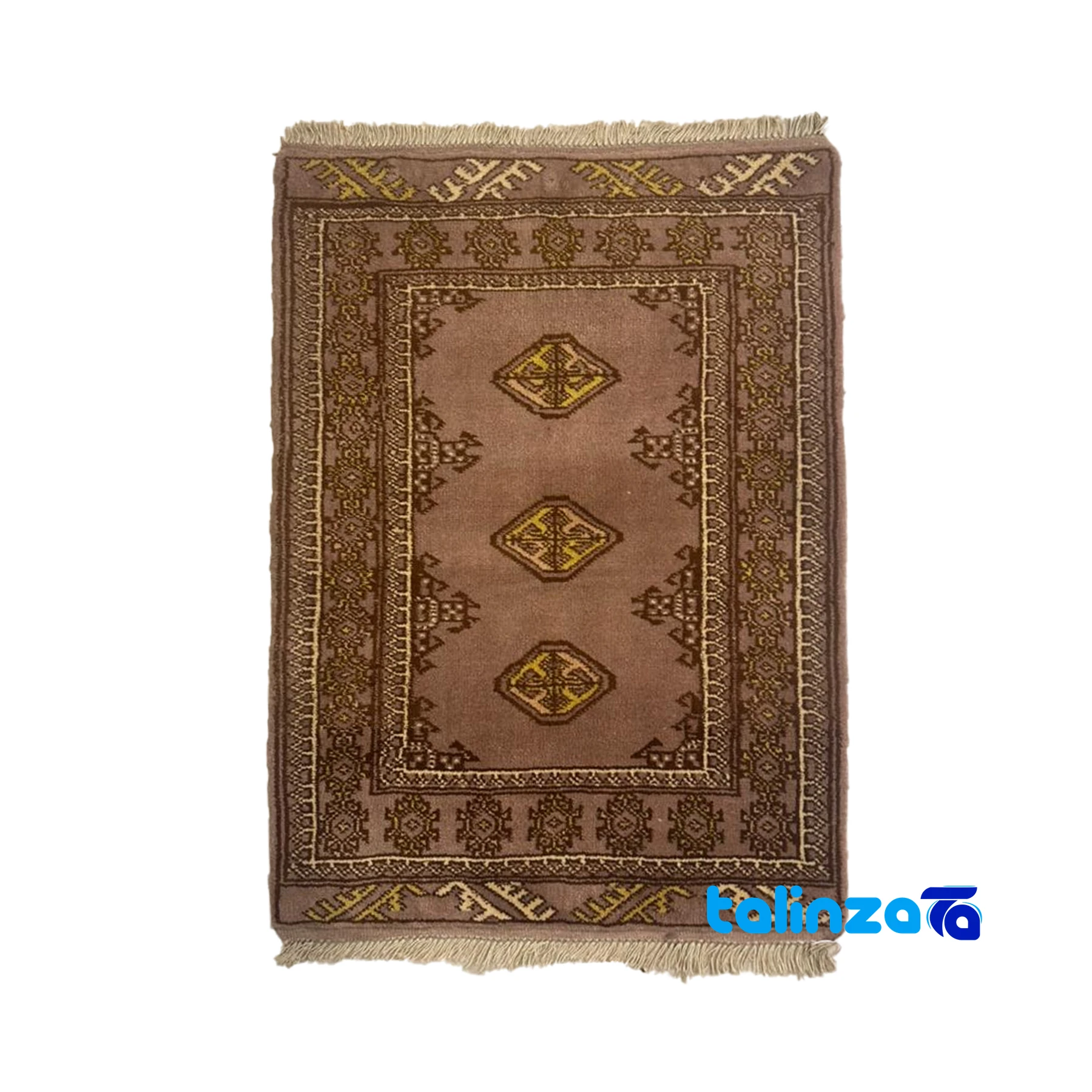 rug for bedroom - Full spread of Turkmen Handwoven Rug Unique Design overall layout