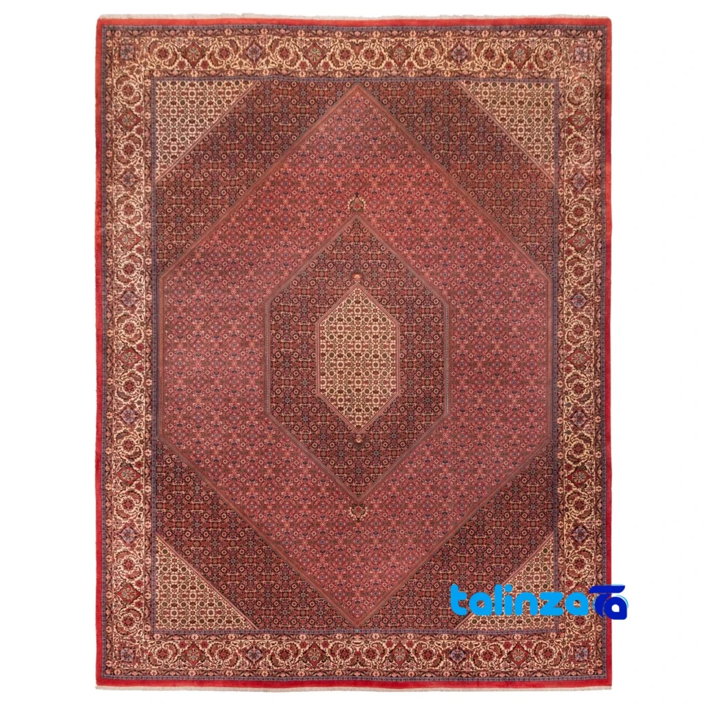 Runner vs Area Persian Rugs - C Persia Handwoven Carpet Red pattern and color tone (Top view)