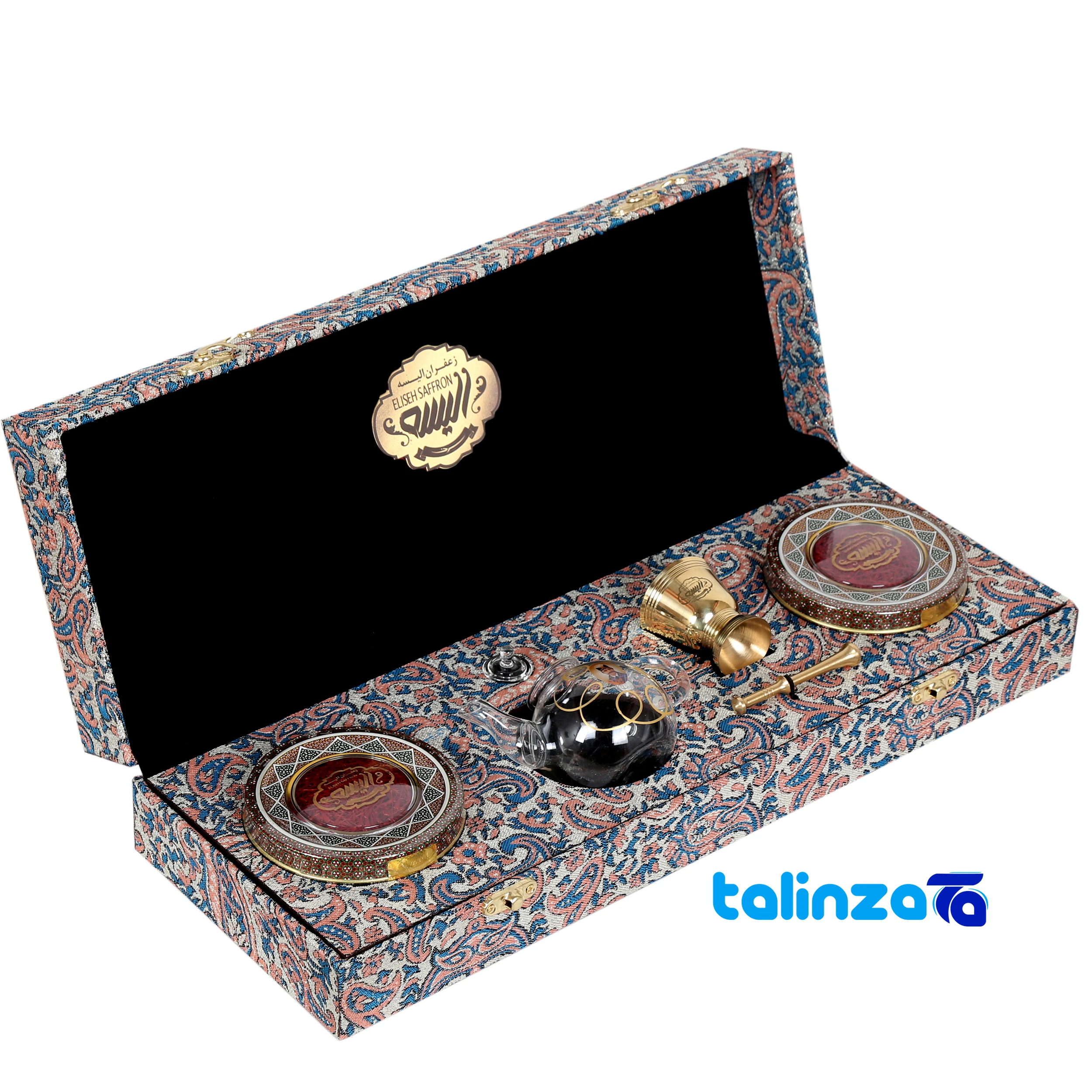 Saffron for Cooking - Aliseh Saffron Gift Set Premium Quality product labeling and brand (Package front)