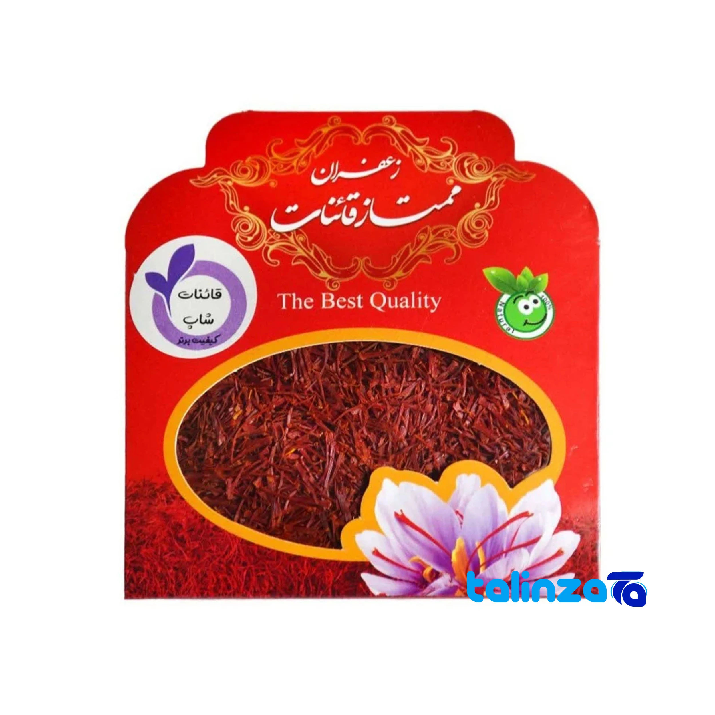 Saffron for Tea - saffron negin - Front view Saffron package front