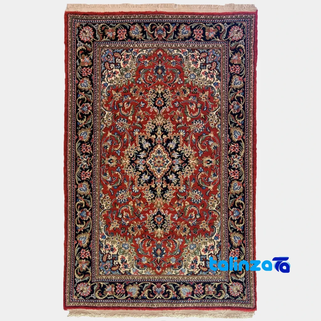 Traditional vs Modern Persian Rugs - Handwoven Persian Rug NKP.RJ5 Red overall design layout (Full spread)