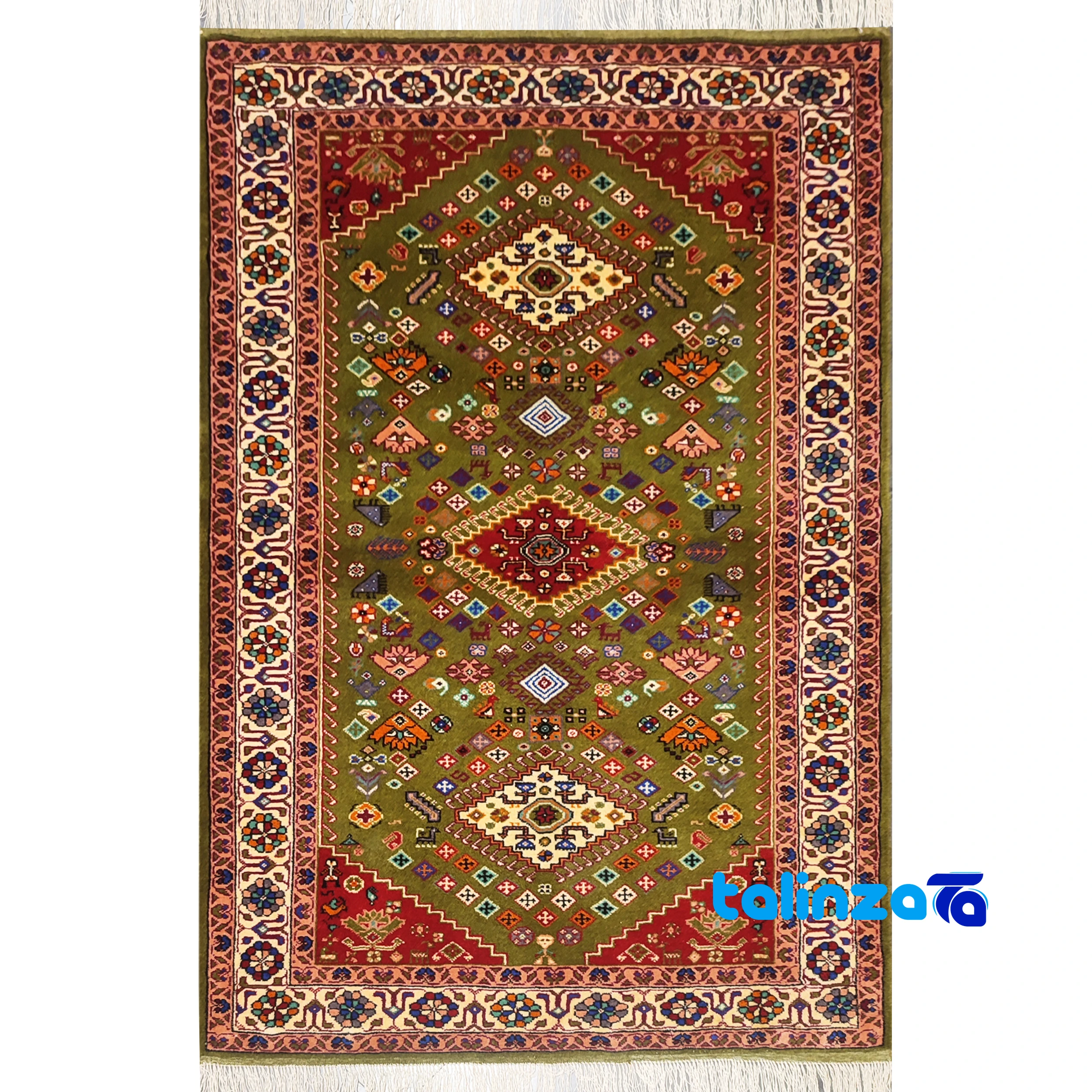 Where to Buy Authentic Persian Rugs - Qashqai Rug - Full spread overall design layout